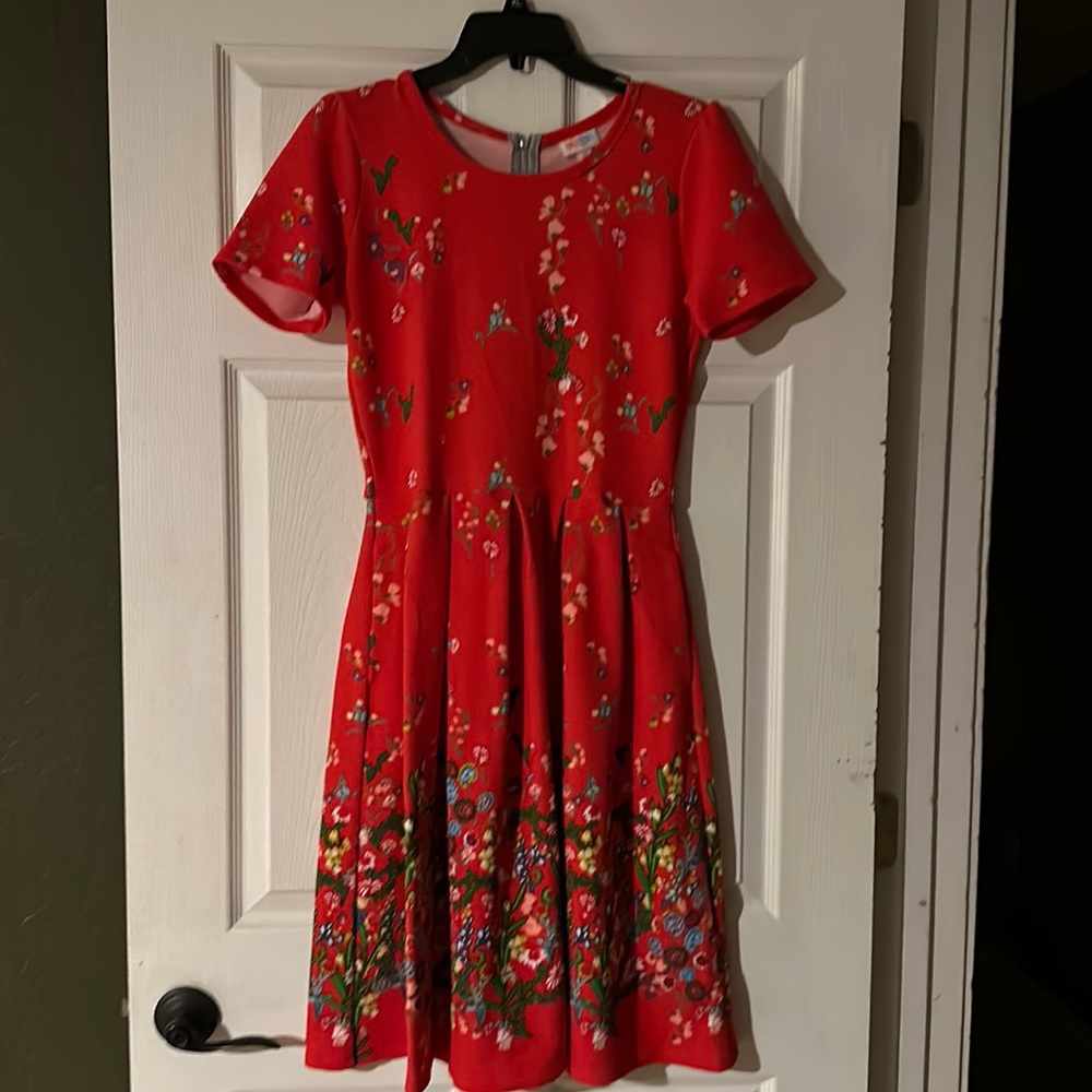Lularoe Amelia “Unicorn” dress size medium. Excellent condition.